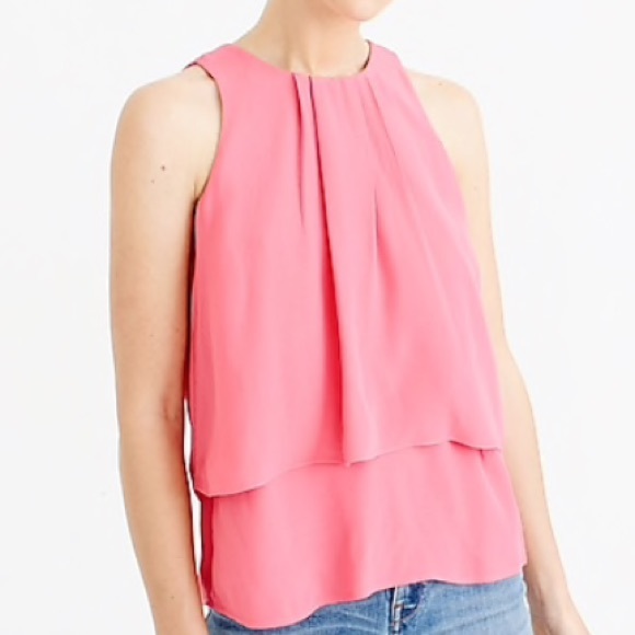 J. Crew Tops - J. Crew Tiered crepe top